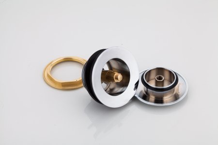 Донный клапан для ванны Frap F63, хром