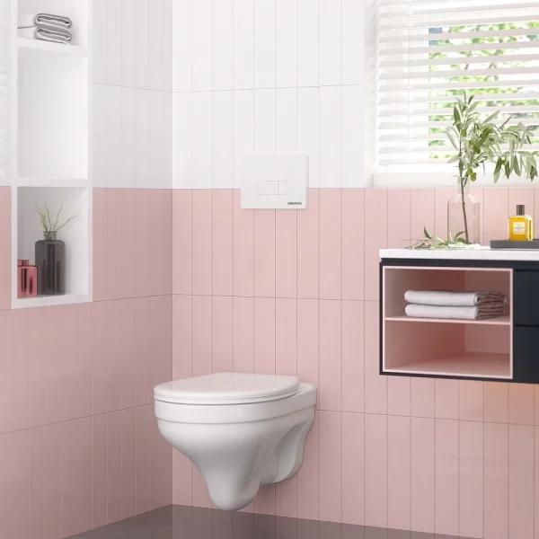 Кнопка смыва Berges Novum D4 040034 для инсталляции, белый матовый