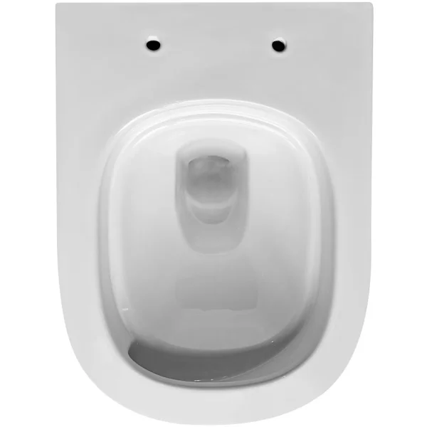 Унитаз подвесной Abber Rechteck AC1218 безободковый, торнадо, с сиденьем микролифт, белый