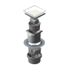 Душевой трап Pestan Confluo Standart Dry Vertical White Glass 13000111 полированная сталь