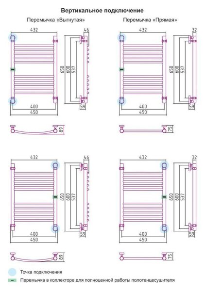 Полотенцесушитель водяной Сунержа Богема 600x400 золото прямой, с дополнительной перемычкой