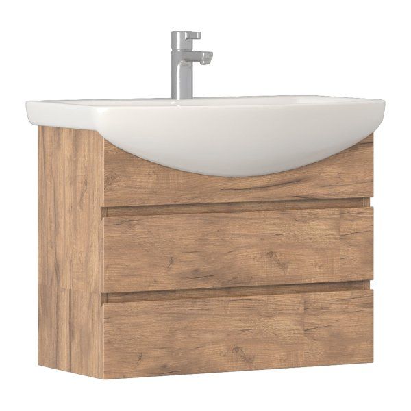 Тумба VIGO под раковину Wing 700-0-2 (Балтика) навесная дуб золотой (tp.WIN.BAL.70.2Y дуб золотой)