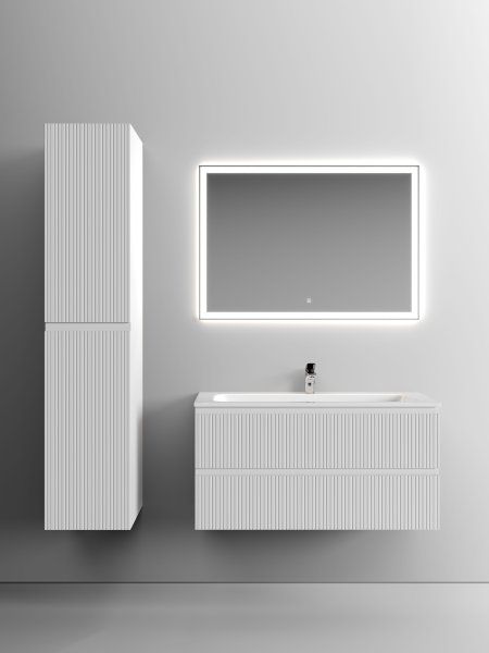 Тумба подвесная SANCOS Snob T 995х445х500, c двумя ящиками оснащенными доводчиками, Bianco, SNT100W