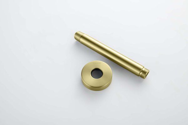 Держатель верхнего душа потолочный 150 мм Aquatek AQ2171BG, золото шлифованное