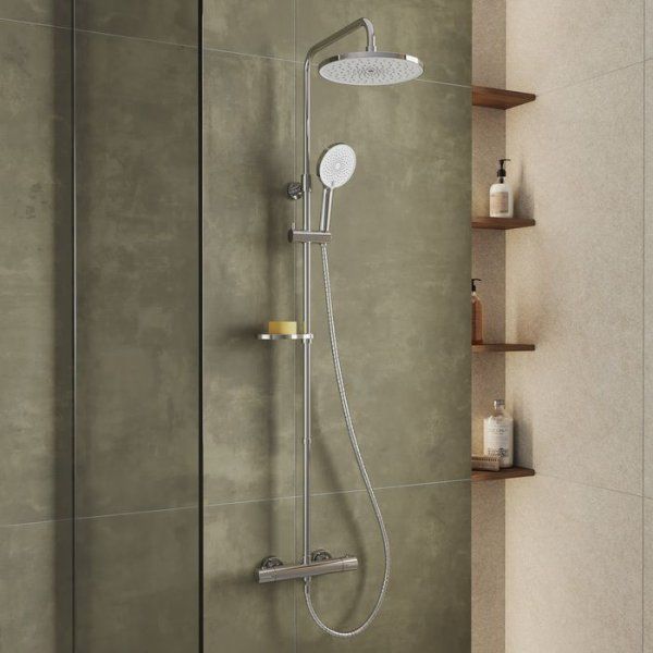 Удлинитель штанги для душевой системы, круглый, глянцевый хром, Ideal Spa, Milardo, ILS30CRM38