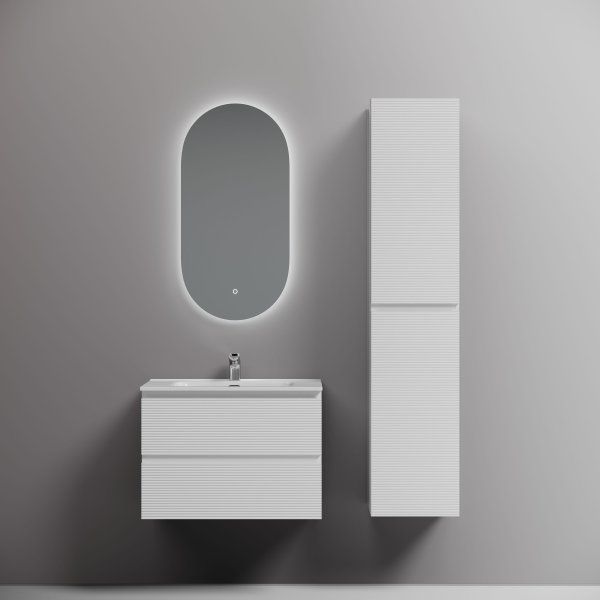 Тумба подвесная SANCOS Folk 690х445х500, c двумя ящиками оснащенными доводчиками, Bianco, FL70W