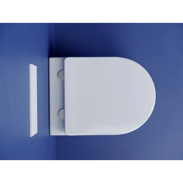 Унитаз подвесной Ceramica Nova Metropol CN4002T безободковый, торнадо, с сиденьем микролифт, белый