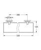 Полочка Grohe Essentials 40799001 стеклянная