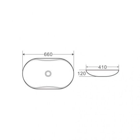 Раковина BelBagno BB1334 66 см белый