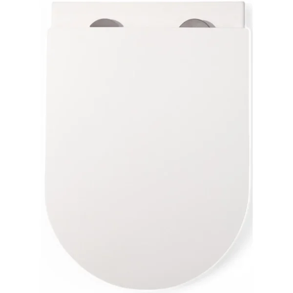 Унитаз подвесной Charus Estella EWC700-121W безободковый, с сиденьем микролифт, белый