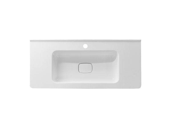 Тумба напольная "Марелла 90" (2 ящ.) Люкс антискрейтч белый глянец, PLUS