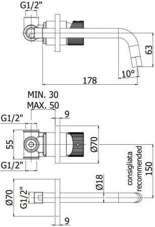 Смеситель Paffoni Jo JO006CR70 для раковины, хром