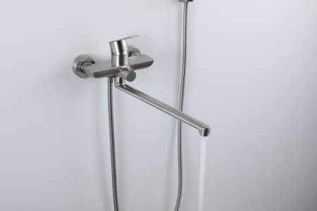 Смеситель для ванны Frap F22806, однорычажный, сатин