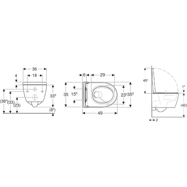 Унитаз подвесной Geberit iCon 503.048.00.1 безободковый, торнадо, с сиденьем микролифт, белый