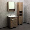Тумба-умывальник COMFORTY "Марио-60" дуб темный с раковиной "Quadro 60"