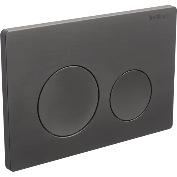 Кнопка смыва BelBagno BB-03C-GM для инсталляции, оружейная сталь матовый
