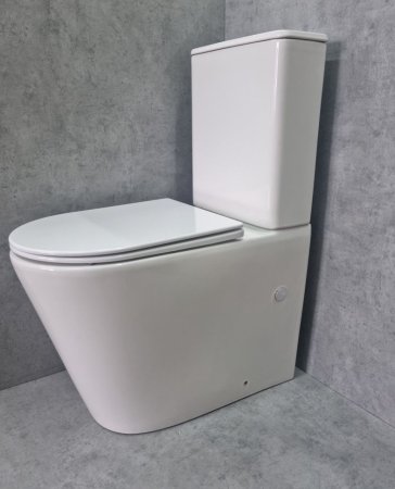 Унитаз напольный Ceramalux TR2178 TORNADO, белый глянец