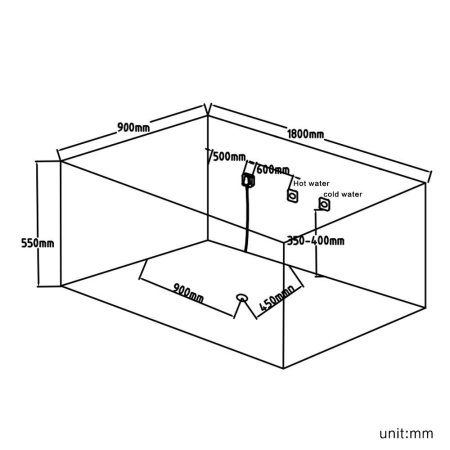 Акриловая ванна Grossman GR-18090 180х90