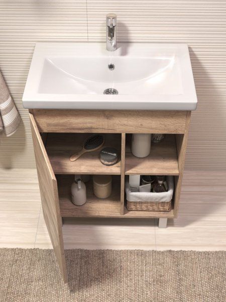 Тумба под раковину VIGO Milos 700-1-0 (Como) дуб золотой, поставляется в разобранном виде (317 дуб золотой)