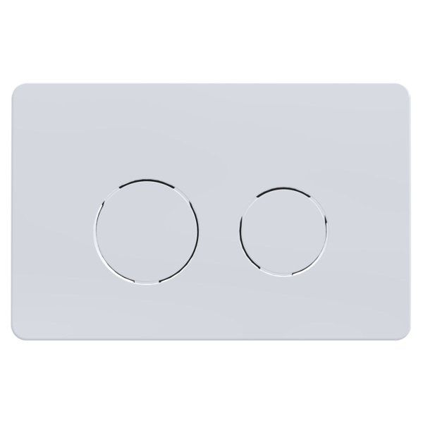 Кнопка смыва Azario 24.7х2.4х16 , пластик, цвет Белый (AZ-8200-0085/AZ-P57-0130)