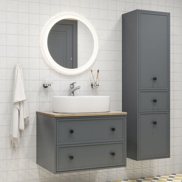 Пенал подвесной, 40 см, темно-серый, Torr, IDDIS (TODUR4LH0DGS0iNH97LF)