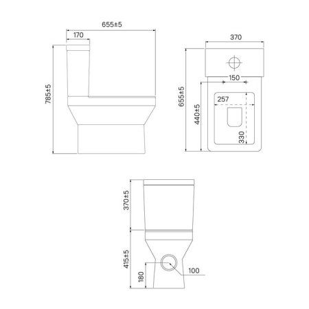 Унитаз-компакт IDDIS ободковый Bild (BIL2DSEi24)