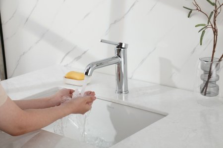 Смеситель для раковины Gappo G1006, однорычажный, хром