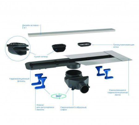 Душевой лоток BETTOSERB Drain Frameless 650 (13701231)