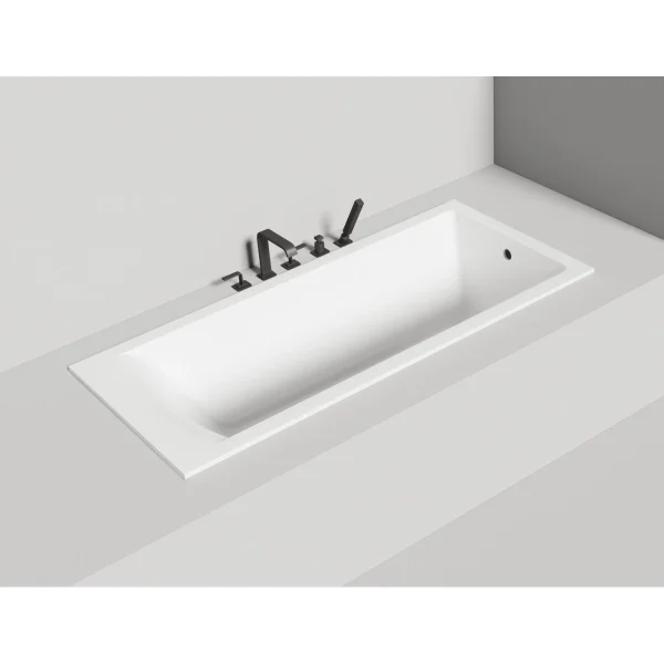 Ванна из литьевого мрамора Salini S-Sense Cascata 104413G 170x70 см, белый глянец