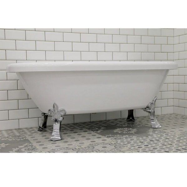 Акриловая ванна Radomir Леонесса 1-01-2-0-9-138 175х80 на ножках "лилия" Chrome