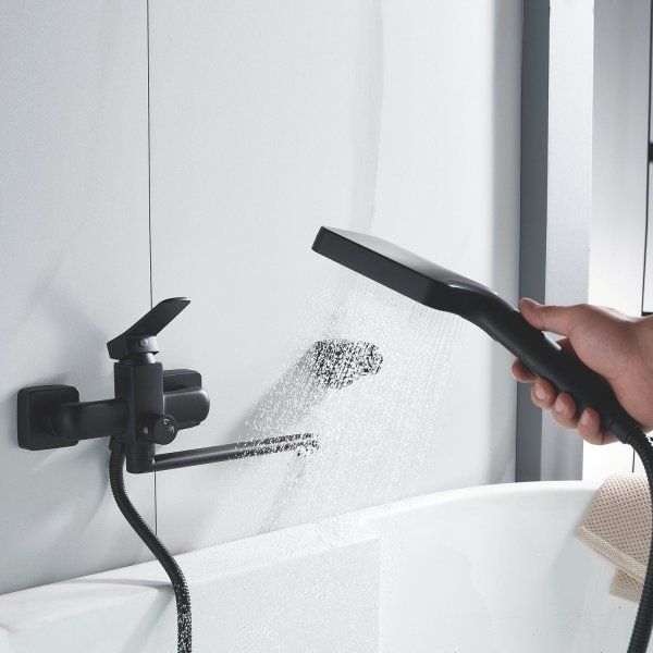 Смеситель для ванны Shevanik S99 S9HK90SA2HSF универсальный, черный