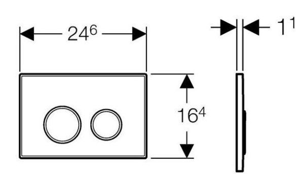 Кнопка смыва Geberit Sigma 20 115.882.JQ.1 хром глянцевый