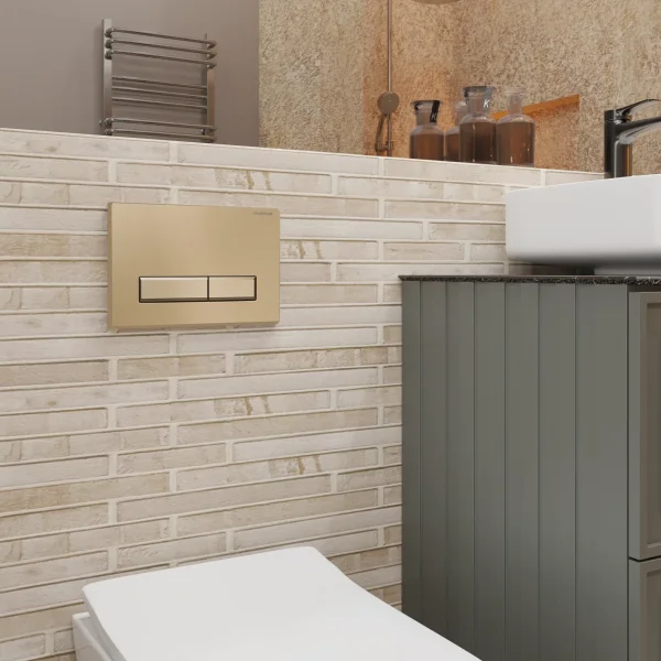 Кнопка смыва Charus Raiden FP.321.51.01 для инсталляции, песочный матовый