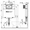 Смывной бачок скрытого монтажа AlcaPlast Basicmodul Slim A1112