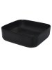 Раковина накладная квадратная, AQUAme AQM5011 цвет черный матовый 390x390x130