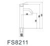 Смеситель для умывальника Fmark (FS8211W)