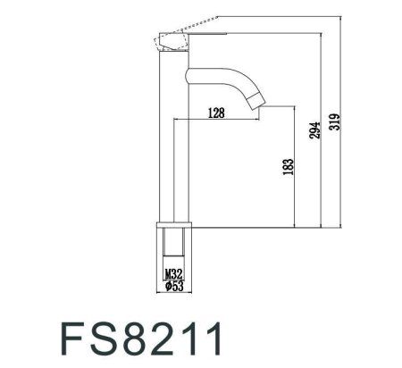 Смеситель для умывальника Fmark (FS8211W)