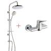 Комплект смесителя 2в1 Paini Messina MEZRCRNASEZPT3UH2VBQ1RYSS для душа с душевой системой, хром, белый