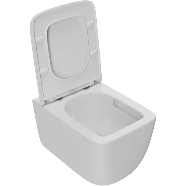 Унитаз подвесной Point Меркурий PN41831WM безободковый, торнадо, с сиденьем микролифт, белый матовый