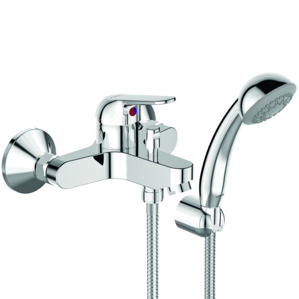 Набор Vidima FINE (BA384AA + BA388AA, смеситель для умывальника + смеситель для ванны/душа) (BA424AA)