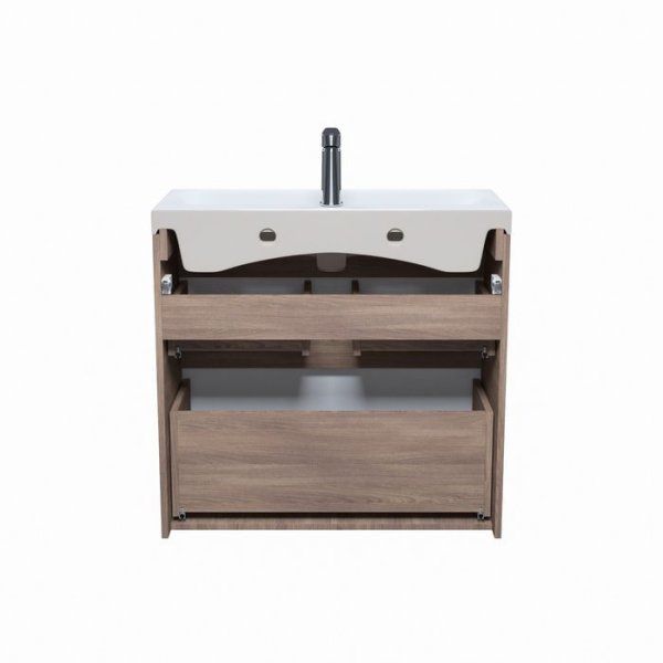 Тумба с умывальником IDDIS напольная с ящиками 80 см белая/под дерево Zodiac (ZOQHD8IKABHKFiSQ95XJK)