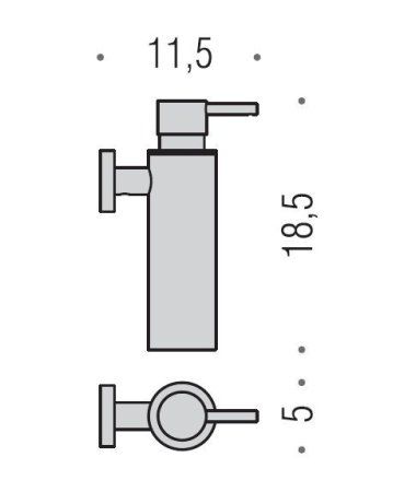 Дозатор для жидкого мыла Colombo Plus W4981.BM подвесной, белый матовый