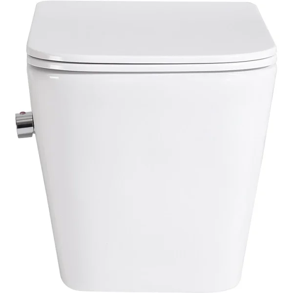 Унитаз подвесной BelBagno Due BB3103CHR-BS/SC безободковый, с функцией биде, с сиденьем микролифт, белый