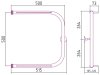 Полотенцесушитель водяной Стилье П-образный 2П 50х50 с полками