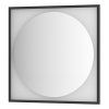 Зеркало с LED-подсветкой настенное Defesto Eclipse DF 2223 80x80 черный