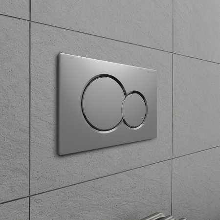 Клавиша смыва Terminus 52K24х16M, матовый хром