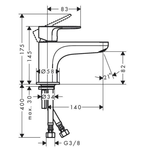 Смеситель Hansgrohe Rebris E 72435000 для ванны, хром