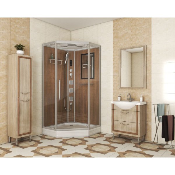 Душевая кабина Niagara Lux 7717WD 100х100 см, под дерево
