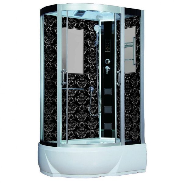 Душевая кабина Niagara Lux 7712BR 120х80 см, черный R