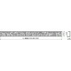 Решетка AlcaPlast CODE-750M нержавеющая сталь матовая